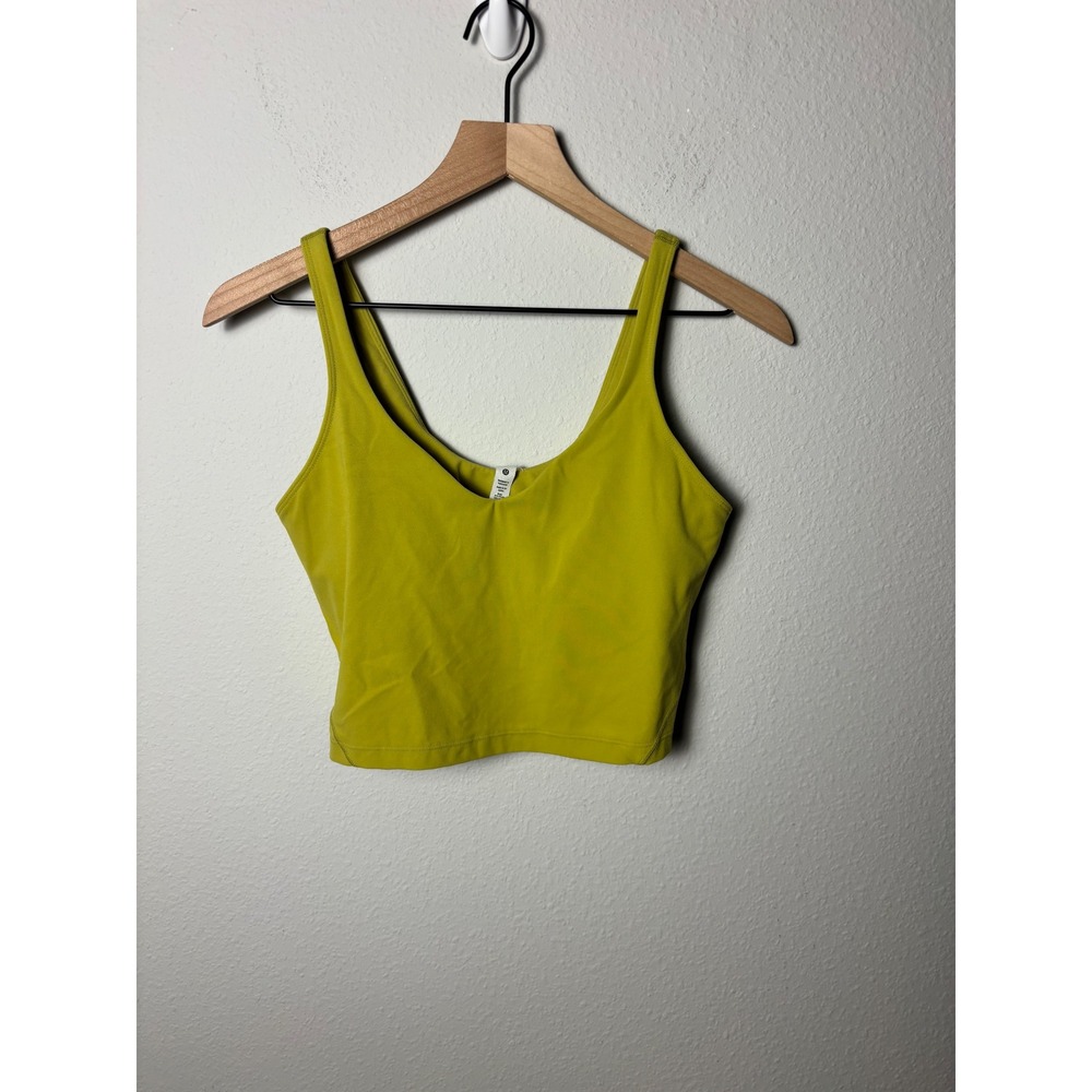 Lululemon Align Tank Yellow Pear Nulu Yoga Top Size 10